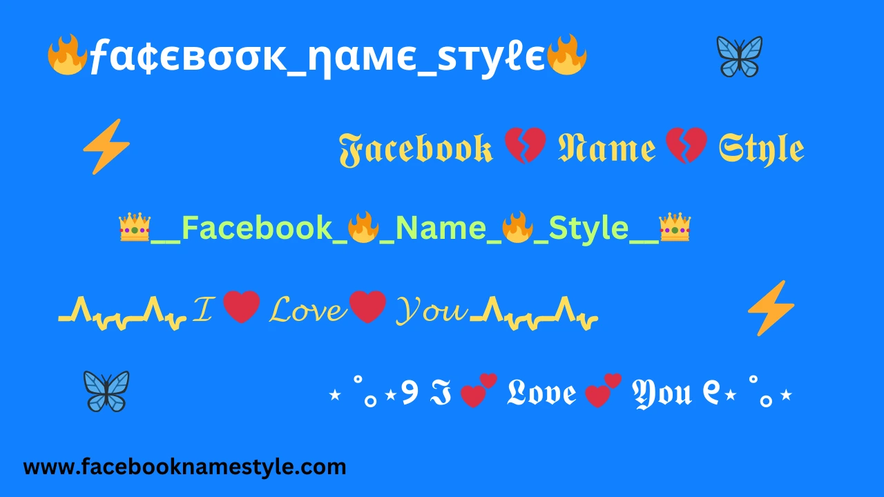 Facebook Names With Symbols, Facebook Stylish Name ID, by Mad Gamer